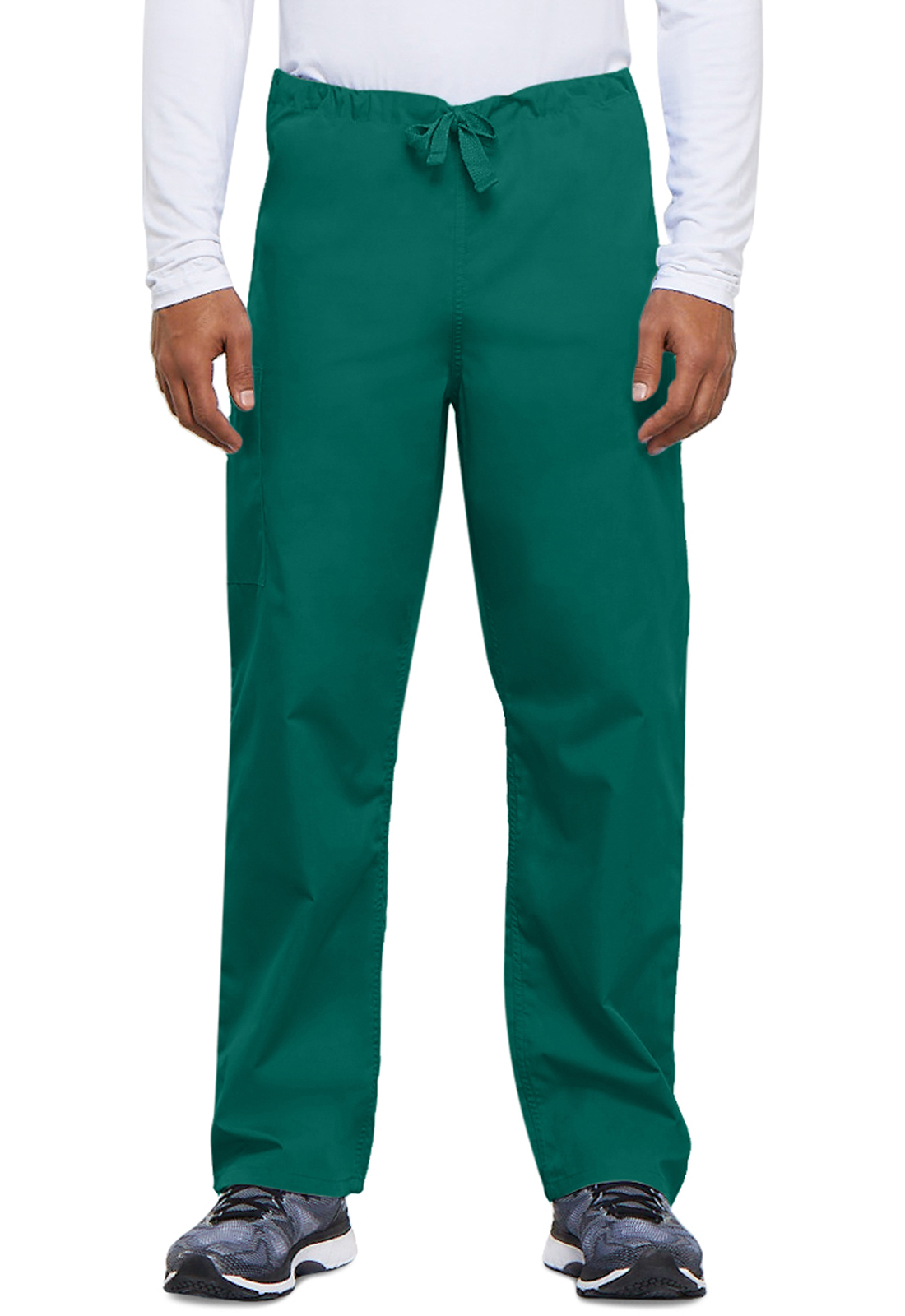 Lékařské kalhoty s cargo kapsami a stahovací šňůrkou, Cherokee, Unisex Drawstring Cargo Pant - zelená
