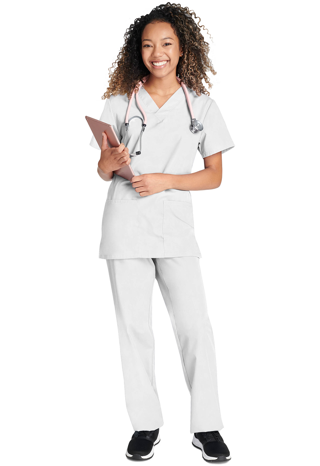 Lékařská souprava – halena a kalhoty, Cherokee, Unisex Top and Pant Set - bílá
