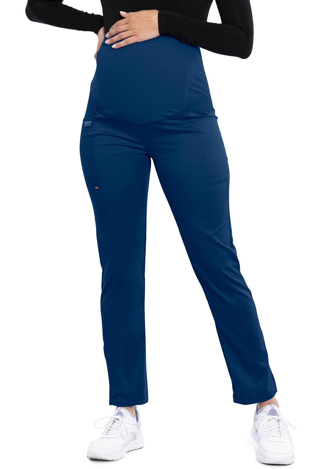 Těhotenské lékařské kalhoty, Cherokee, Maternity Straight Leg Pant - námořnická modrá