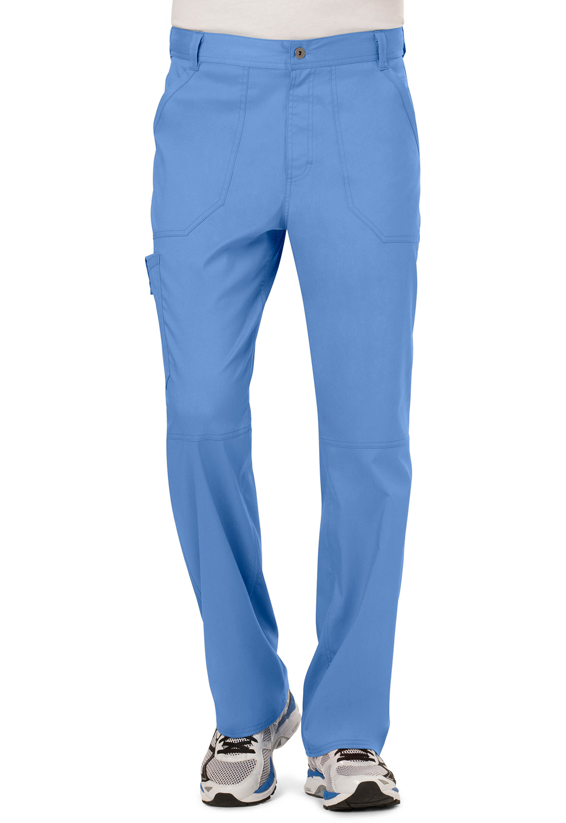 Pánské lékařské kalhoty, Cherokee, Men's Mid Rise Tapered Leg Pant - světle modrá