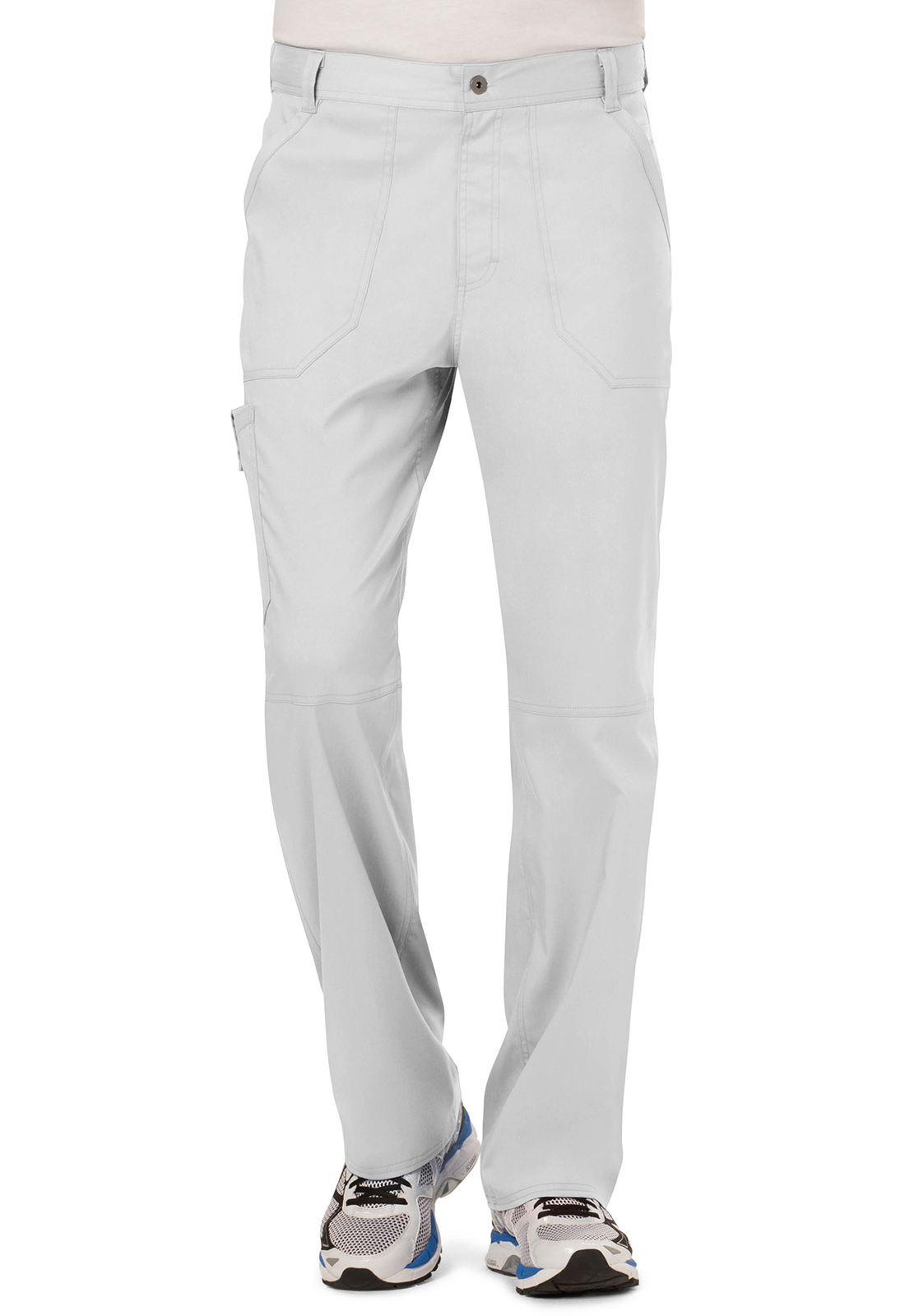 Pánské lékařské kalhoty, Cherokee, Men's Mid Rise Tapered Leg Pant - bílá