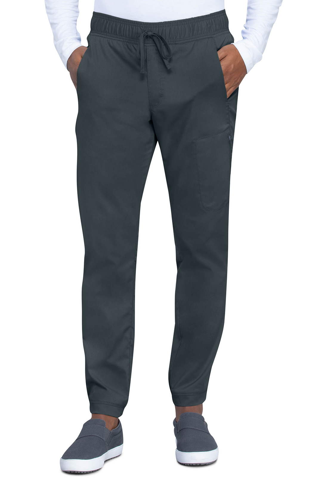 Pánské lékařské jogger kalhoty, Cherokee, Men's Natural Rise Jogger - šedá