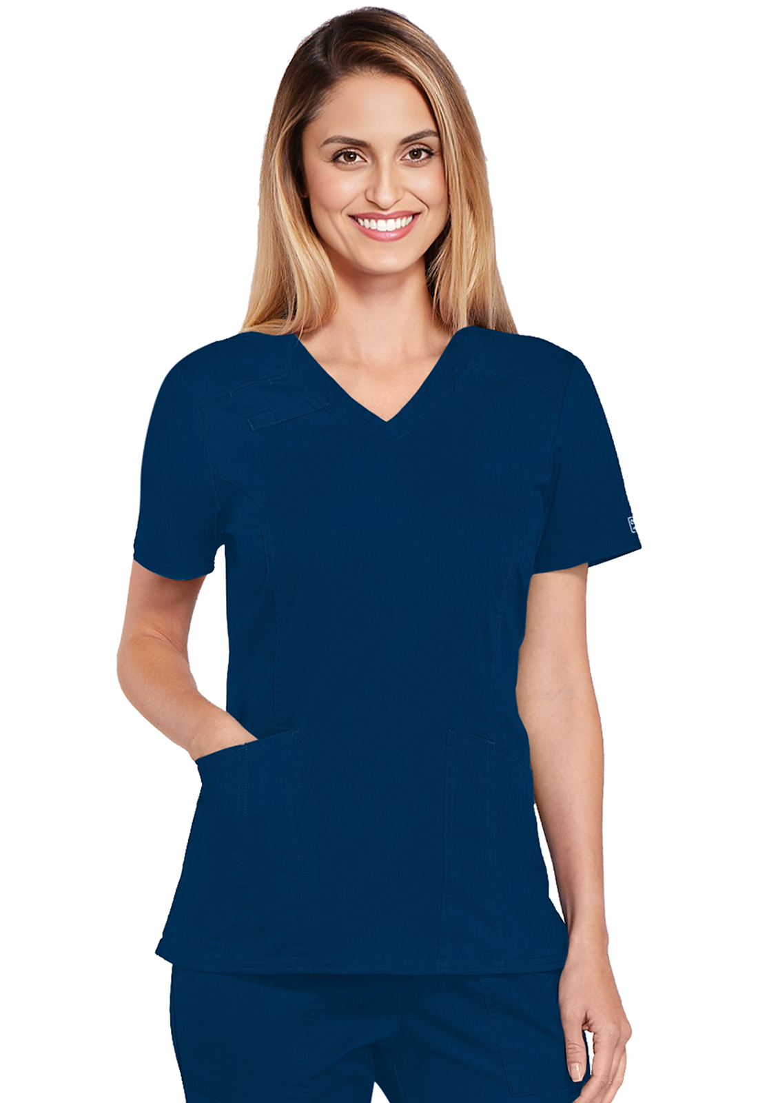 Lékařská halena s výstřihem do V, Cherokee, V-Neck Top - námořnická modrá