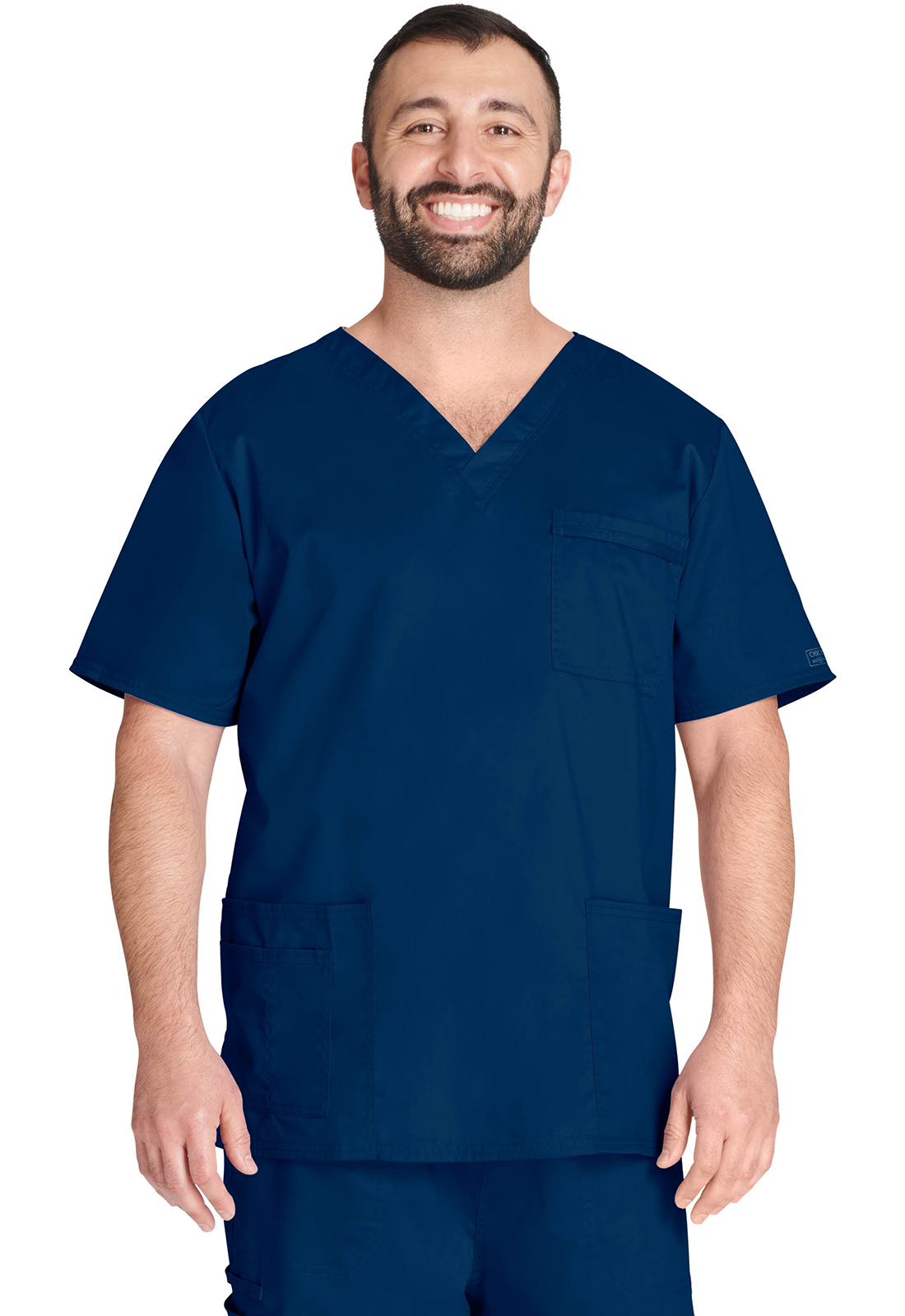 Lékařská halena s výstřihem do V, Cherokee, Unisex V-Neck Top - námořnická modrá