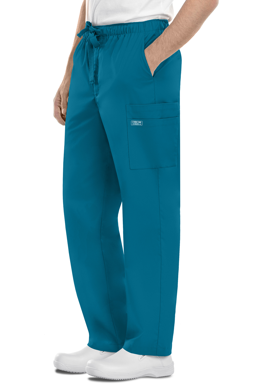 Lékařské kalhoty, Cherokee, Fly Front Cargo Pant - karibská modrá