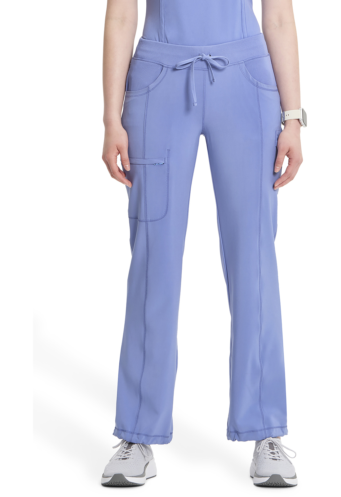Lékařské kalhoty s rovnými nohavicemi, Cherokee, Straight Leg Drawstring Pant - světle modrá