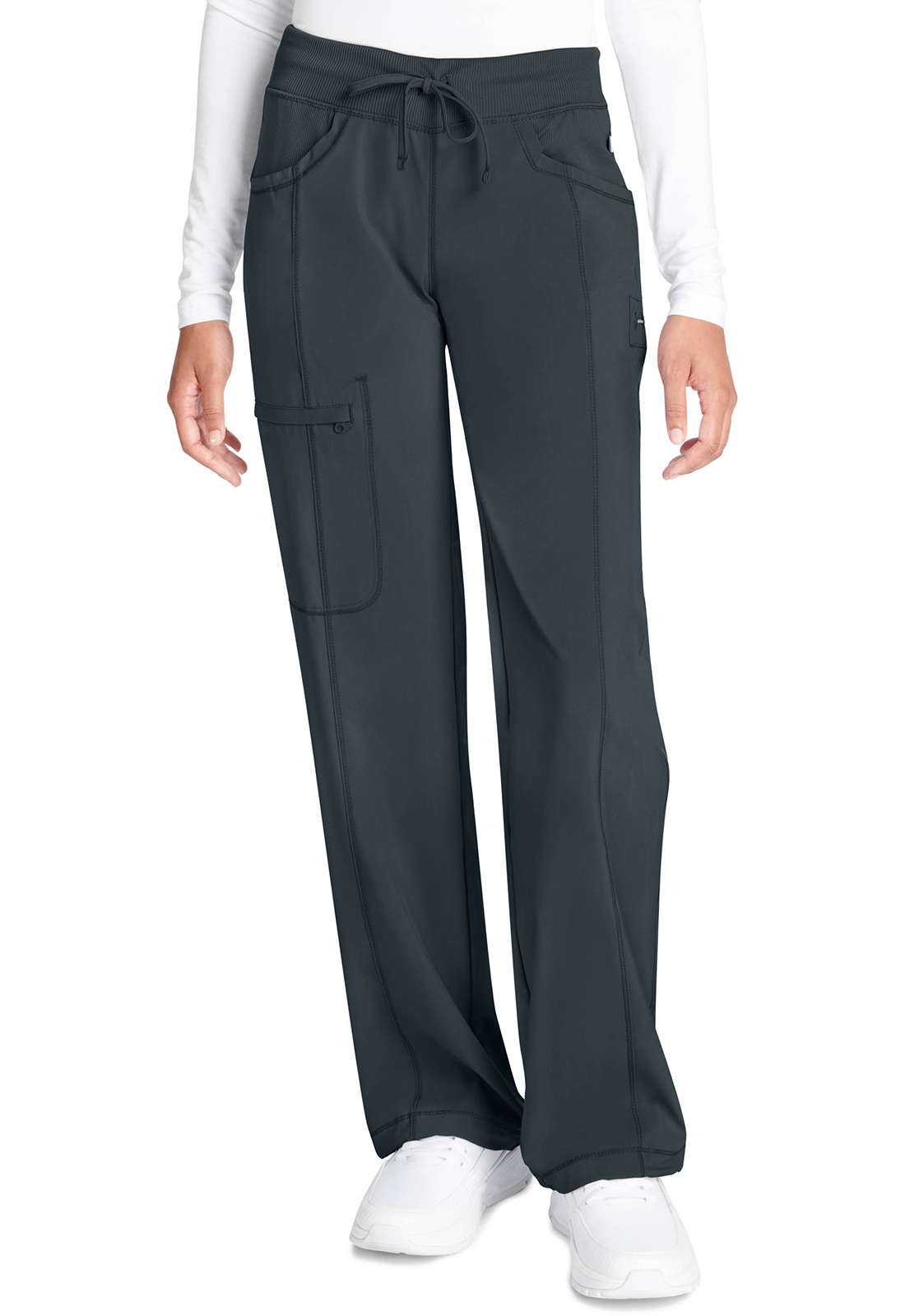 Lékařské kalhoty s rovnými nohavicemi, Cherokee, Straight Leg Drawstring Pant - šedá