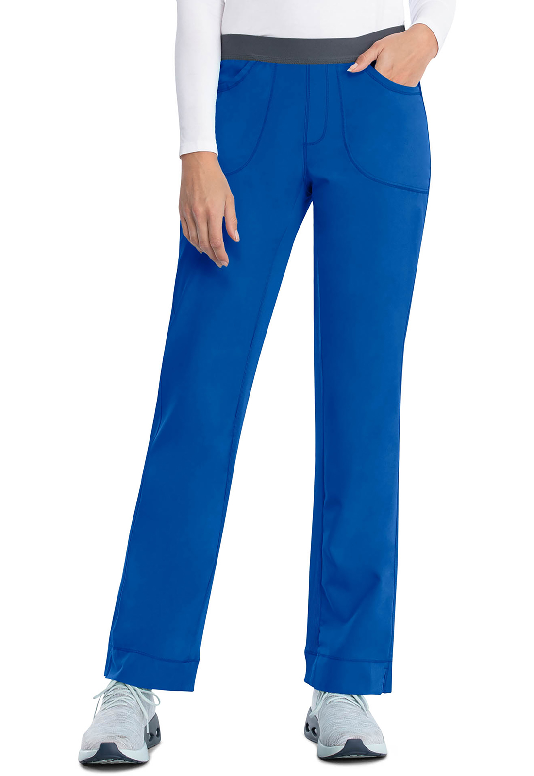 Lékařské kalhoty s úzkým střihem, Cherokee, Slim Pull-On Pant - královská modrá