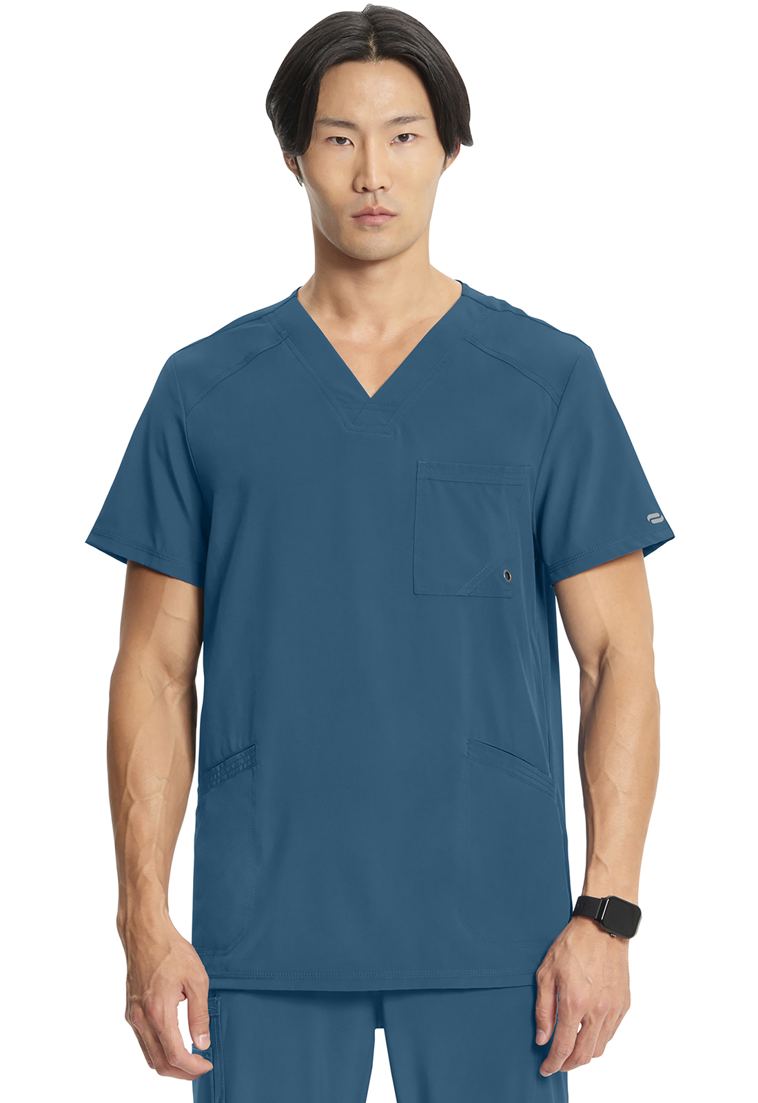 Lékařská halena s výstřihem do V, Cherokee, V-Neck Top - karibská modrá
