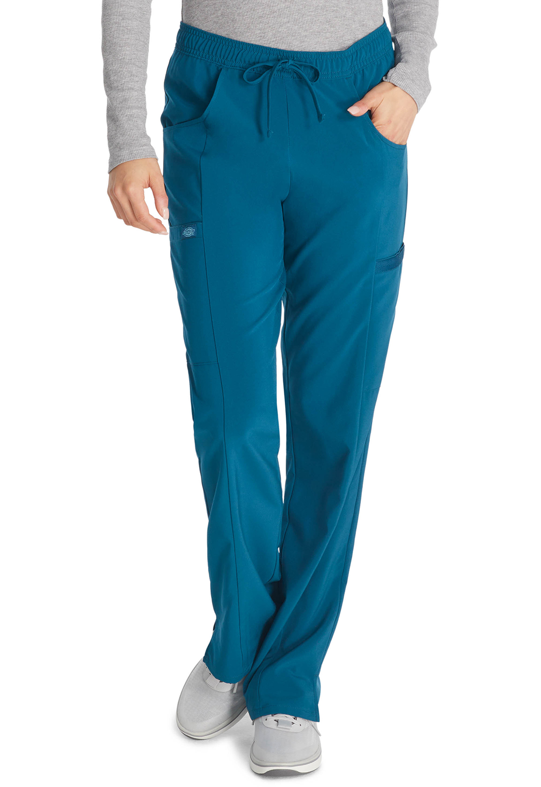 Lékařské kalhoty se šňůrkou, Dickies, Mid Rise Drawstring - karibská modrá
