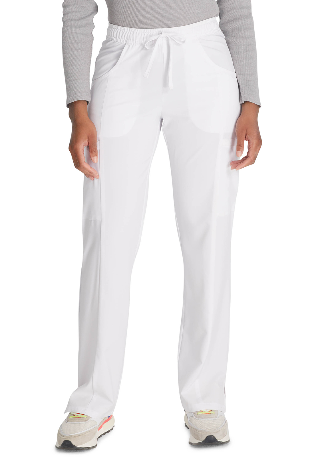 Lékařské kalhoty se šňůrkou, Dickies, Mid Rise Drawstring - bílá