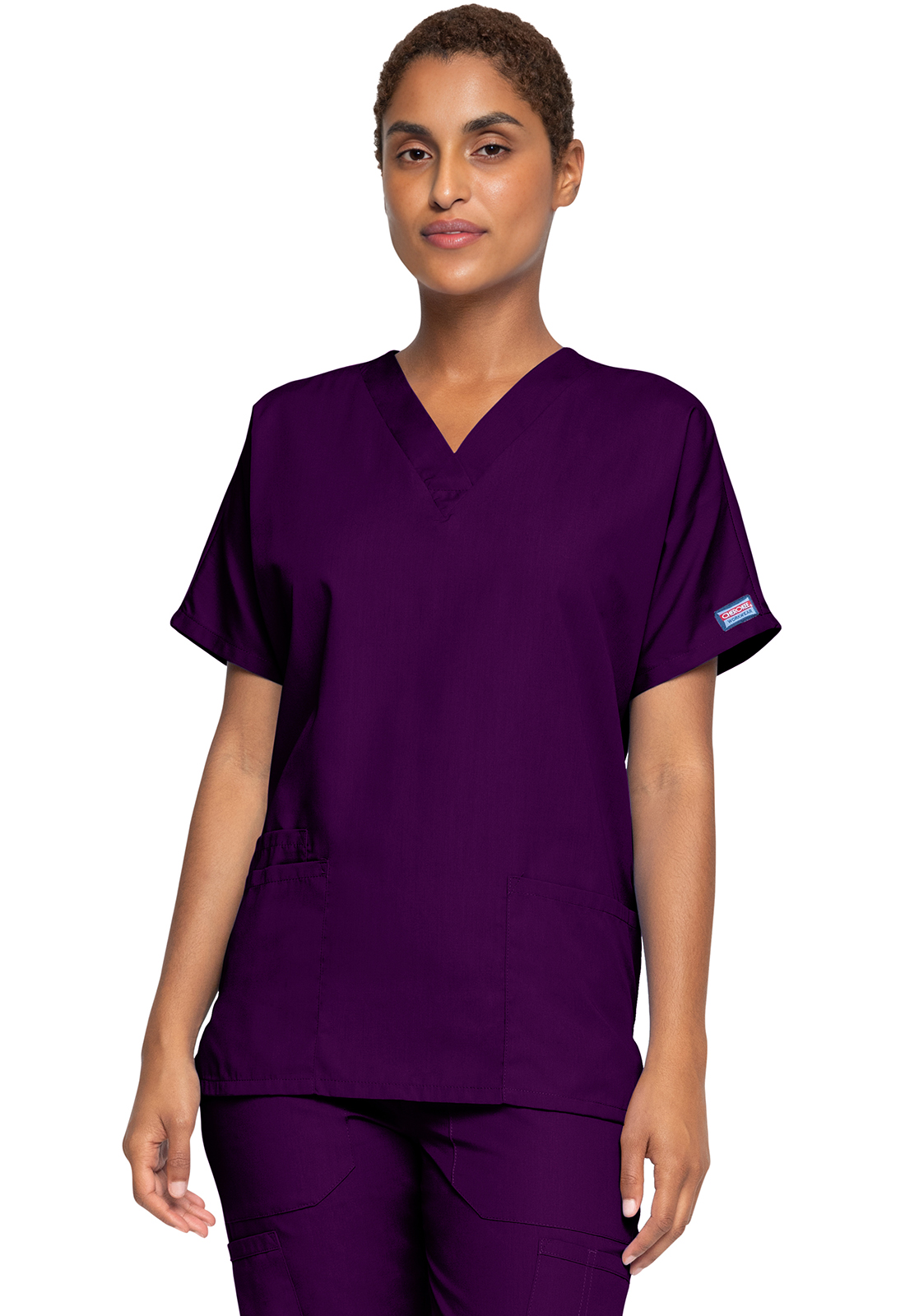 Dámská lékařská halena, Cherokee Originals V-Neck Top - švestková